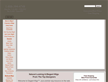 Tablet Screenshot of elegantwigs.com